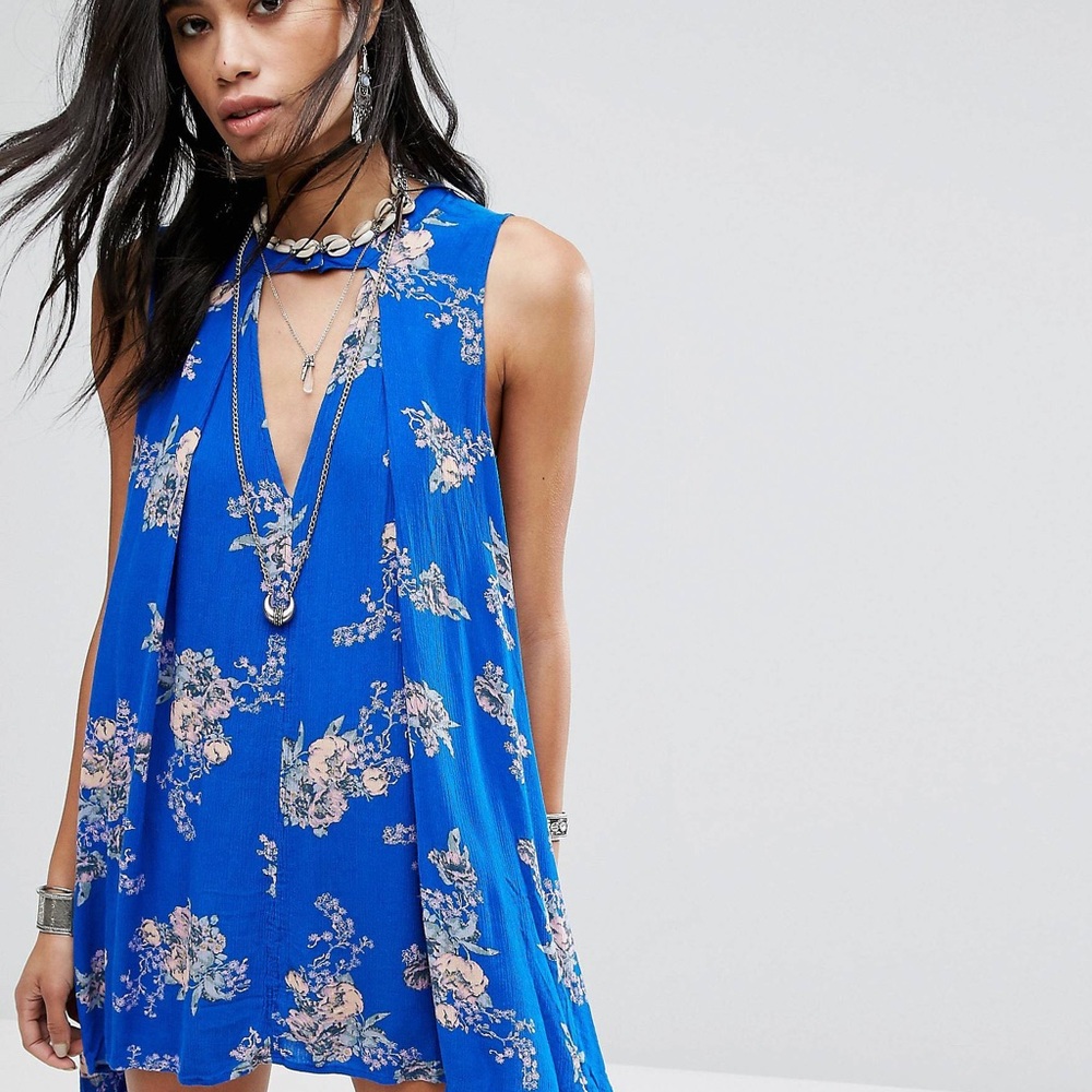 Free People Snap Out of It Rayon Dress, Small